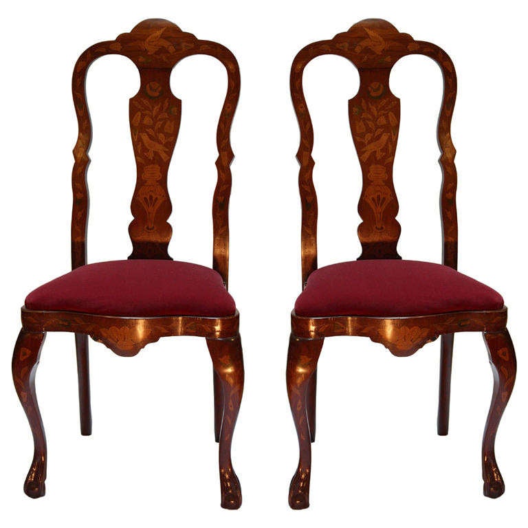 pair of anglo-dutch side chairs for sale at 1stdibs