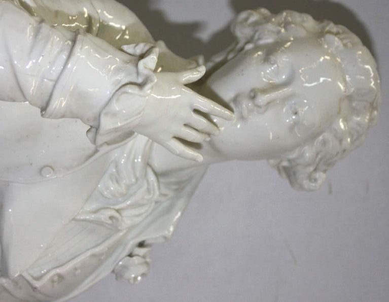 Pair of Continental Porcelain Blanc de Chine Figures 2