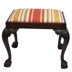 Chippendale Style Mahogany Stool 4