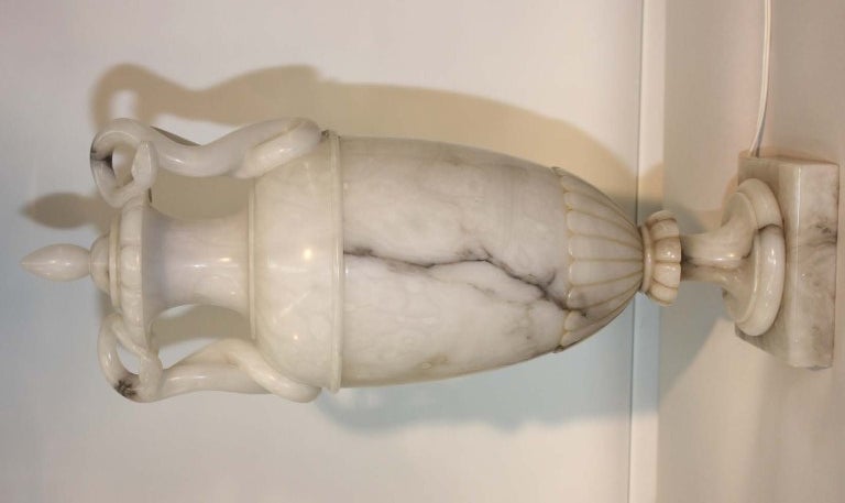 Italian Covered Alabaster Urn as Lamp