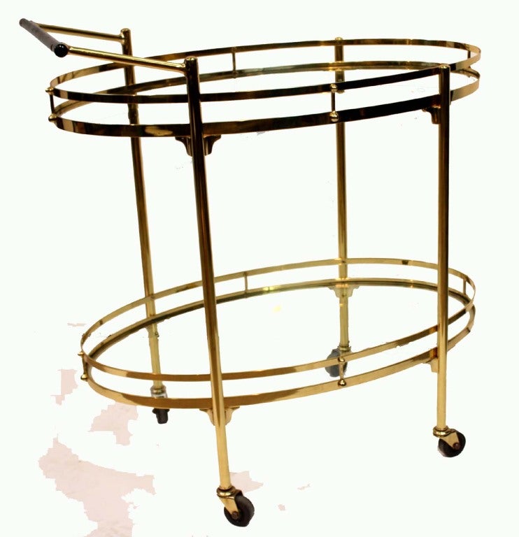 Oval Two Tier Serving Cart