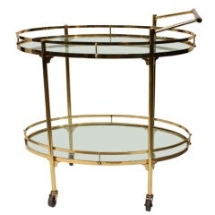 Oval Two Tier Serving Cart