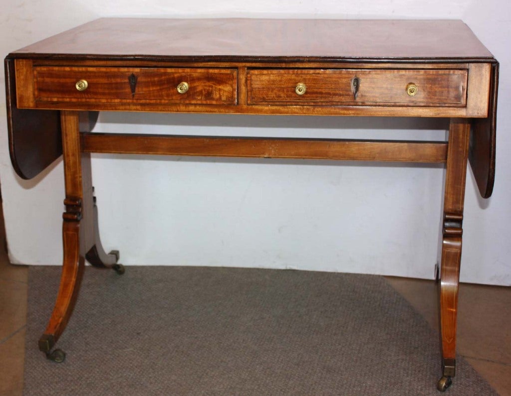 George III  Satinwood Sofa Table