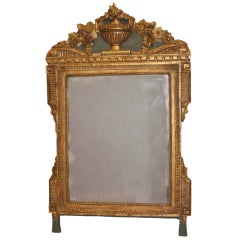 Louis XVI Period Carved Parcel Giltwood Mirror 4