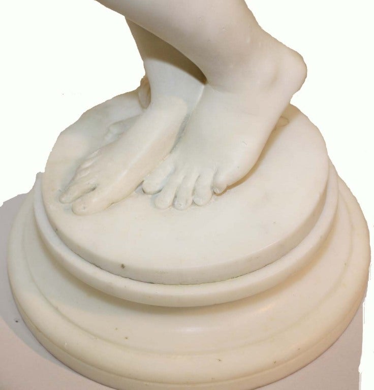 Italian Marble Statue of Phryne by Ercole Rosa