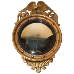 Federal Style Giltwood Convex Mirror 10