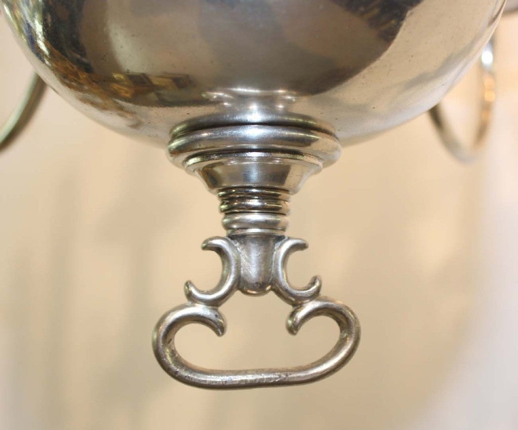 20th Century Flemish Style Silvered Bronze Eighteen Light  Chandelier