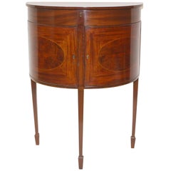 Sheraton Style Mahogany Demi Lune Commode