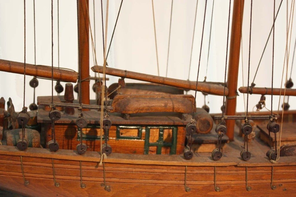 20th Century Wooden Model of the Schooner, Gaspé Trader