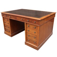 Georgian Mahogany Partners' Desk 12