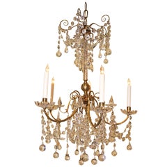 Gilt Bronze and Crystal Chandelier in the French Taste