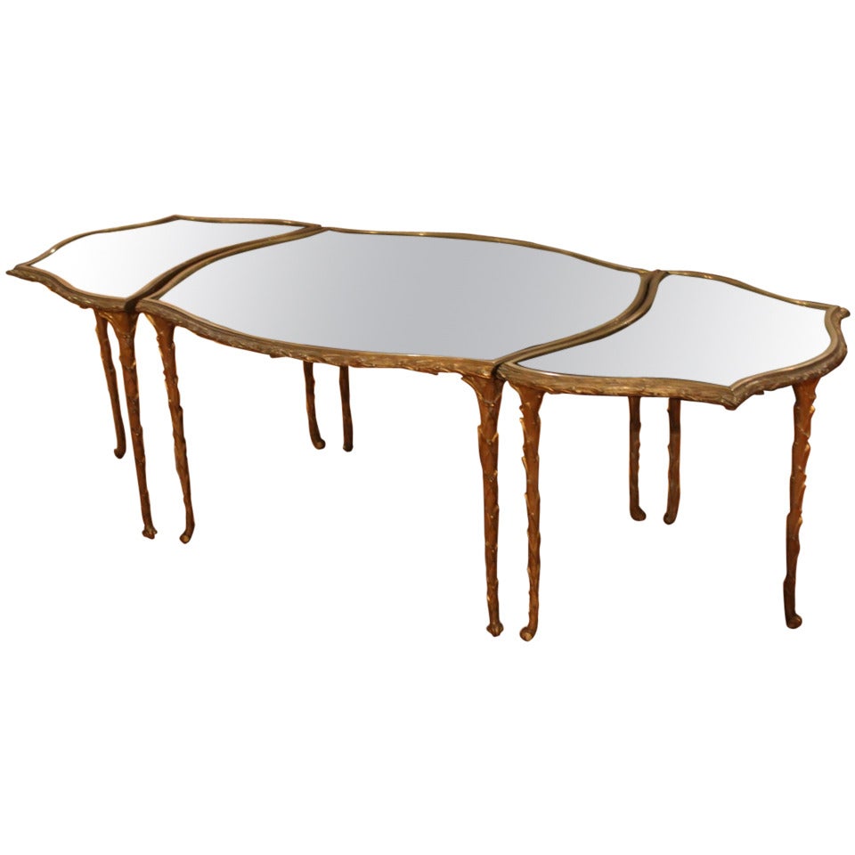 Three-Piece French Bagues Cocktail Table