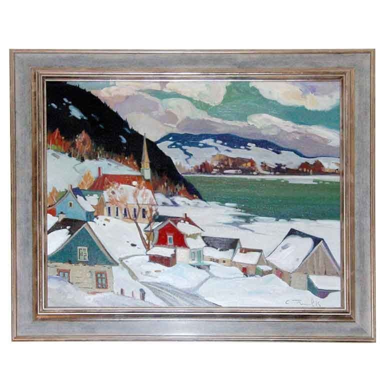 Quebec Winter Scene Baie-saint-paul