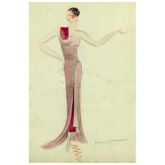 Fashion Illustration For The House Of Premet-paris
