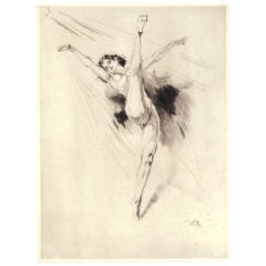 Erotic Etching Of Dance