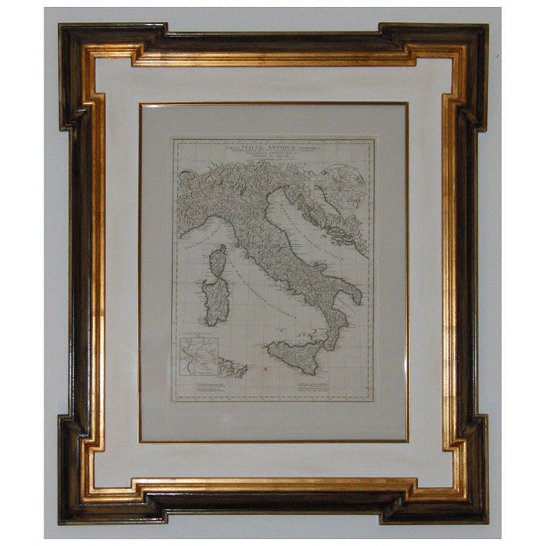 An Antique Map Of Italy