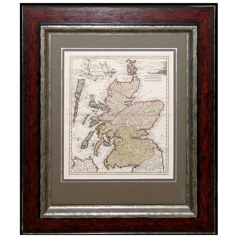 Map of Scotland - Christoper Weigel For Sale