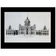 Engraving Of Castle Howard-yorkshire