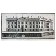 Used Engraving Of Chatsworth-derbyshire