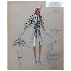 1940s Fashion Print