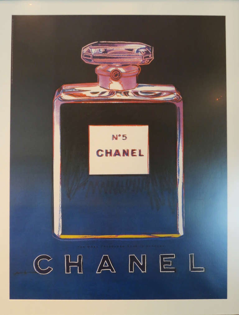 20th Century Vintage Chanel No. 5 Poster by Andy Warhol