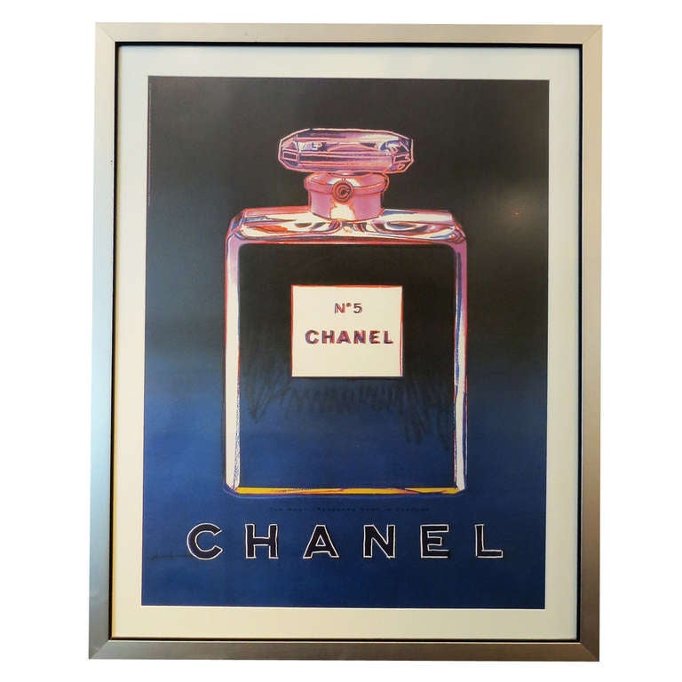 Vintage Chanel No. 5 Poster by Andy Warhol at 1stDibs