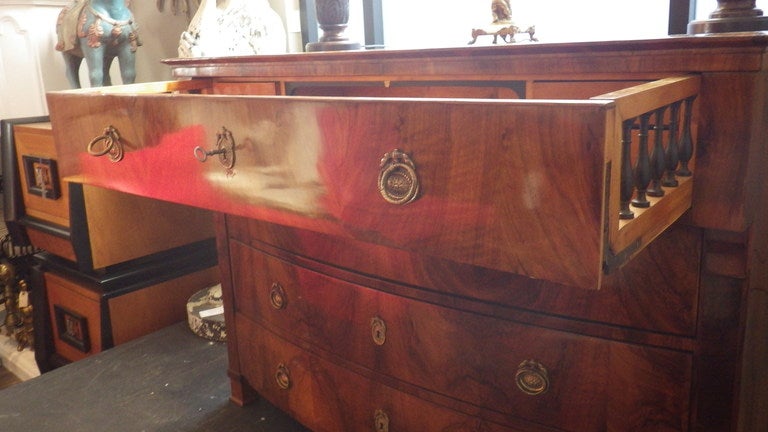 19th Century 19th c. Beidermeier desk/chest