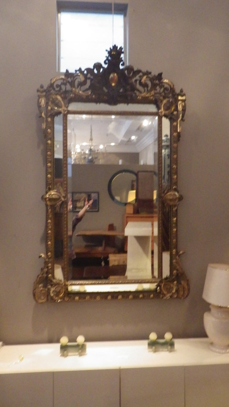18th Century Gilded Cherub Mirror