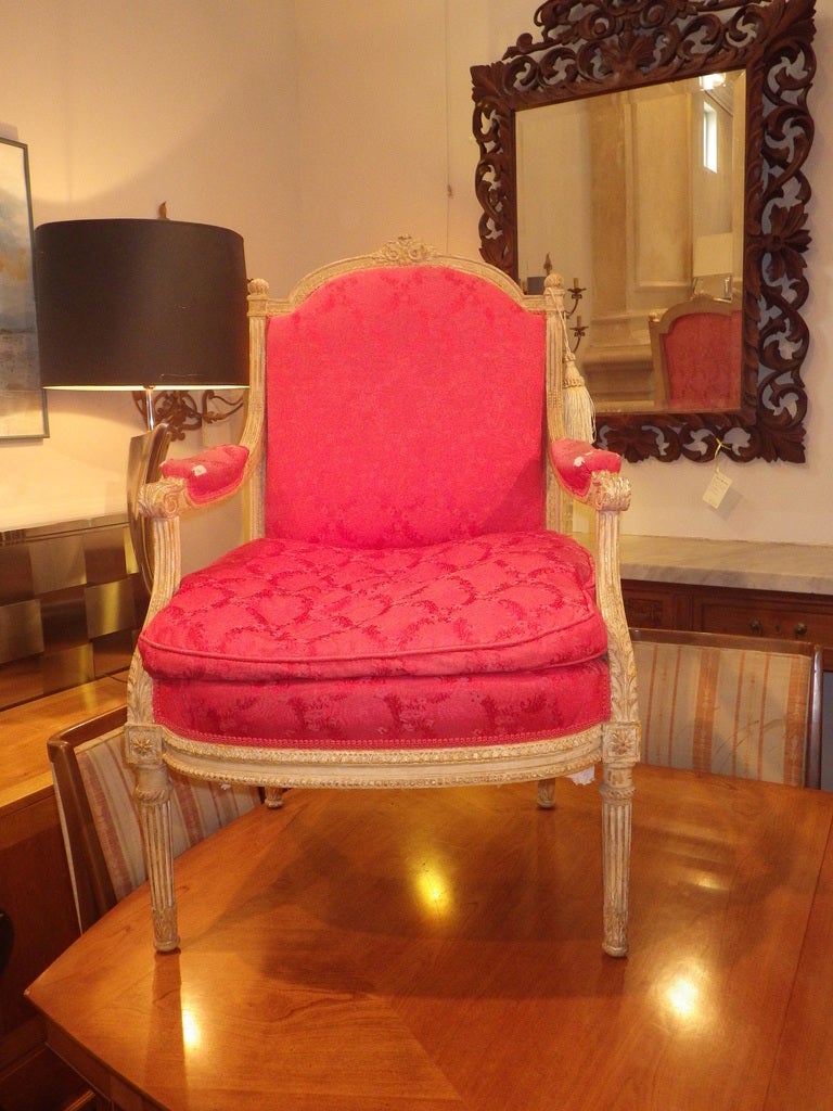 French Pair of Louis XVI Chairs For Sale