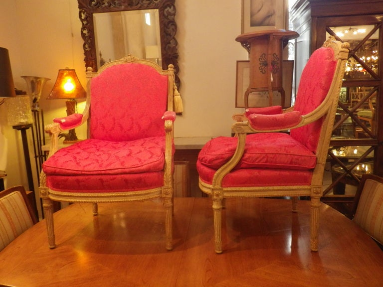 Empire Pair of Louis XVI Chairs For Sale