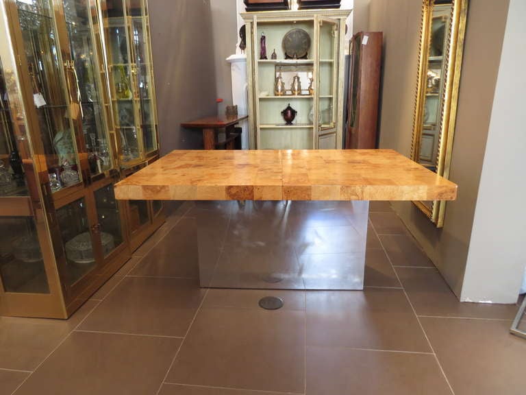 Mid-Century Modern Milo Baughman/Thayer Coggins Dining Table with Leaves