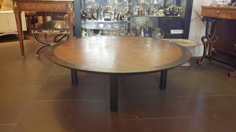 Mid-Century Modern Baker Circular Coffee Table For Sale