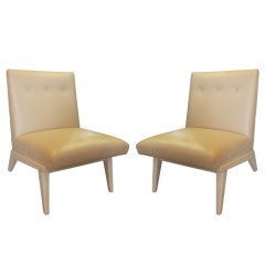 Pair of Jens Risom Lounge chairs.