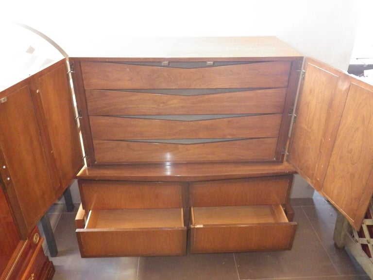 American Tall Dresser by Bert England for Johnson Furniture Co. For Sale