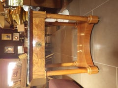 Antique 19th Cenury Small Console with Drawer and Marble Top