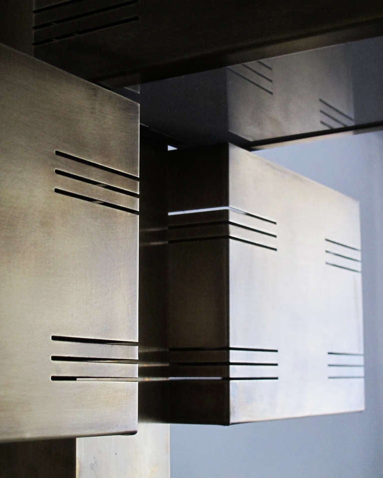 Brass Architectural Chandelier at 1stdibs