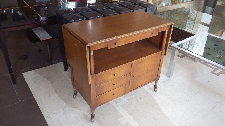 Mid-Century Modern John Widdicomb Bar Cart For Sale