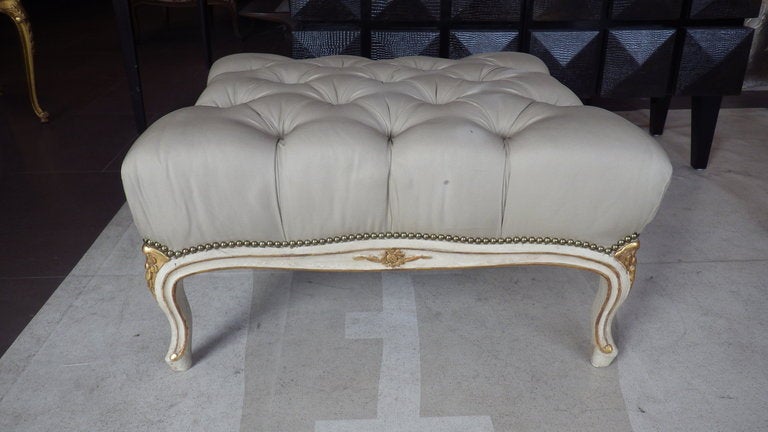 French Louis XV Pouf For Sale