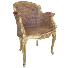 Gold Cane Chair