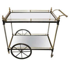 Elegant Two-Tier Bar Cart