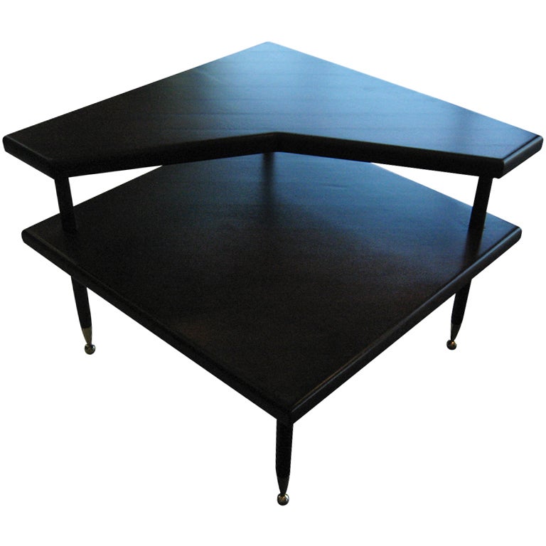 MidCentury Corner Table at 1stdibs