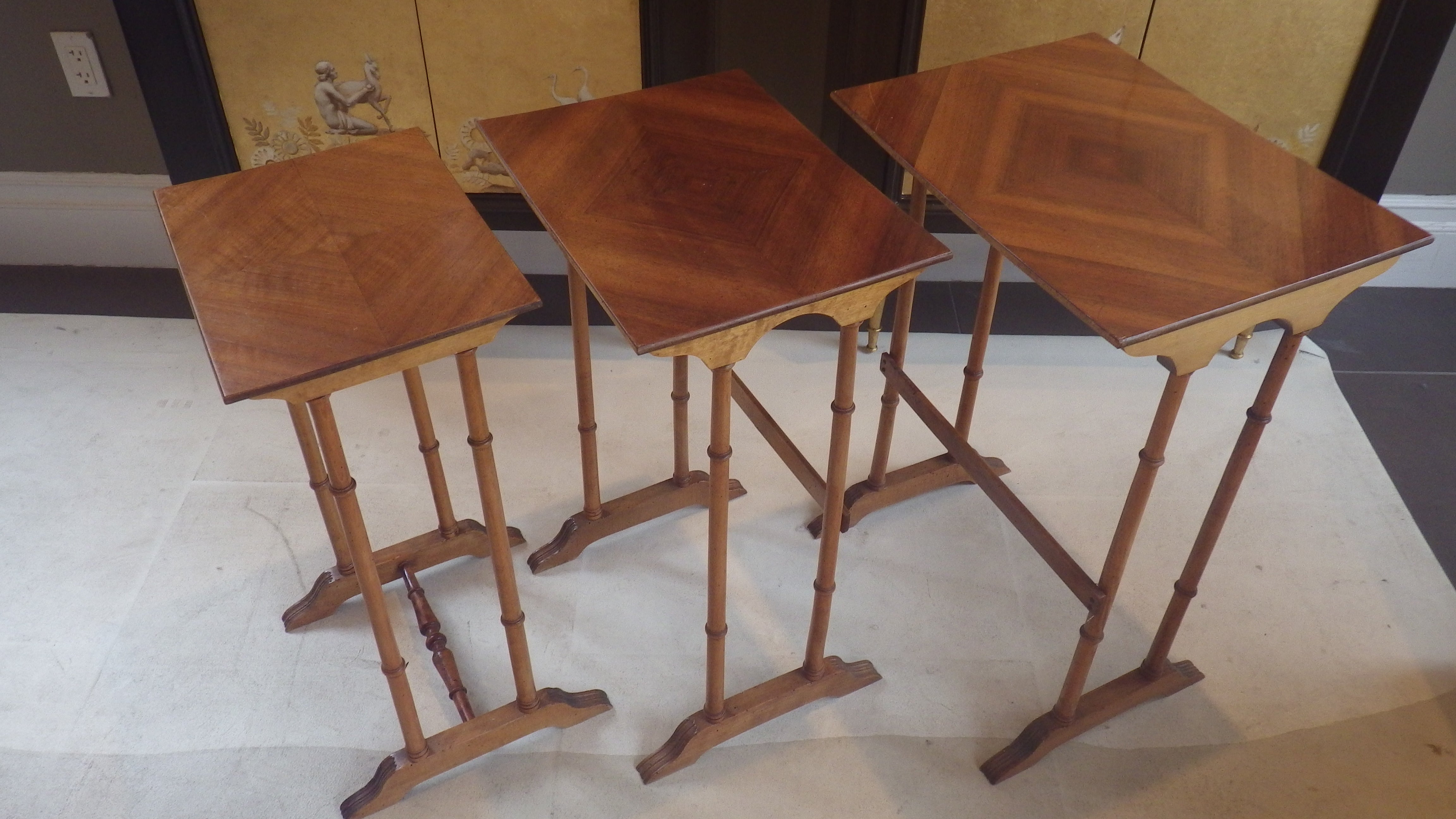 Set of 3 Nesting Tables For Sale