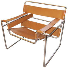 1967 Wassily Chair in Original Tan Leather