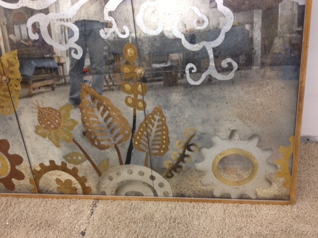 Verre Eglomise Painting