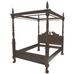 French Style Four Poster Canopy Bed