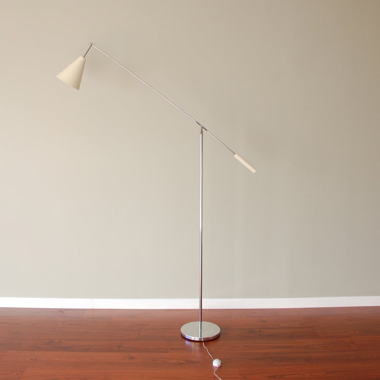 Swing Arm Counter Weight Floor Lamp