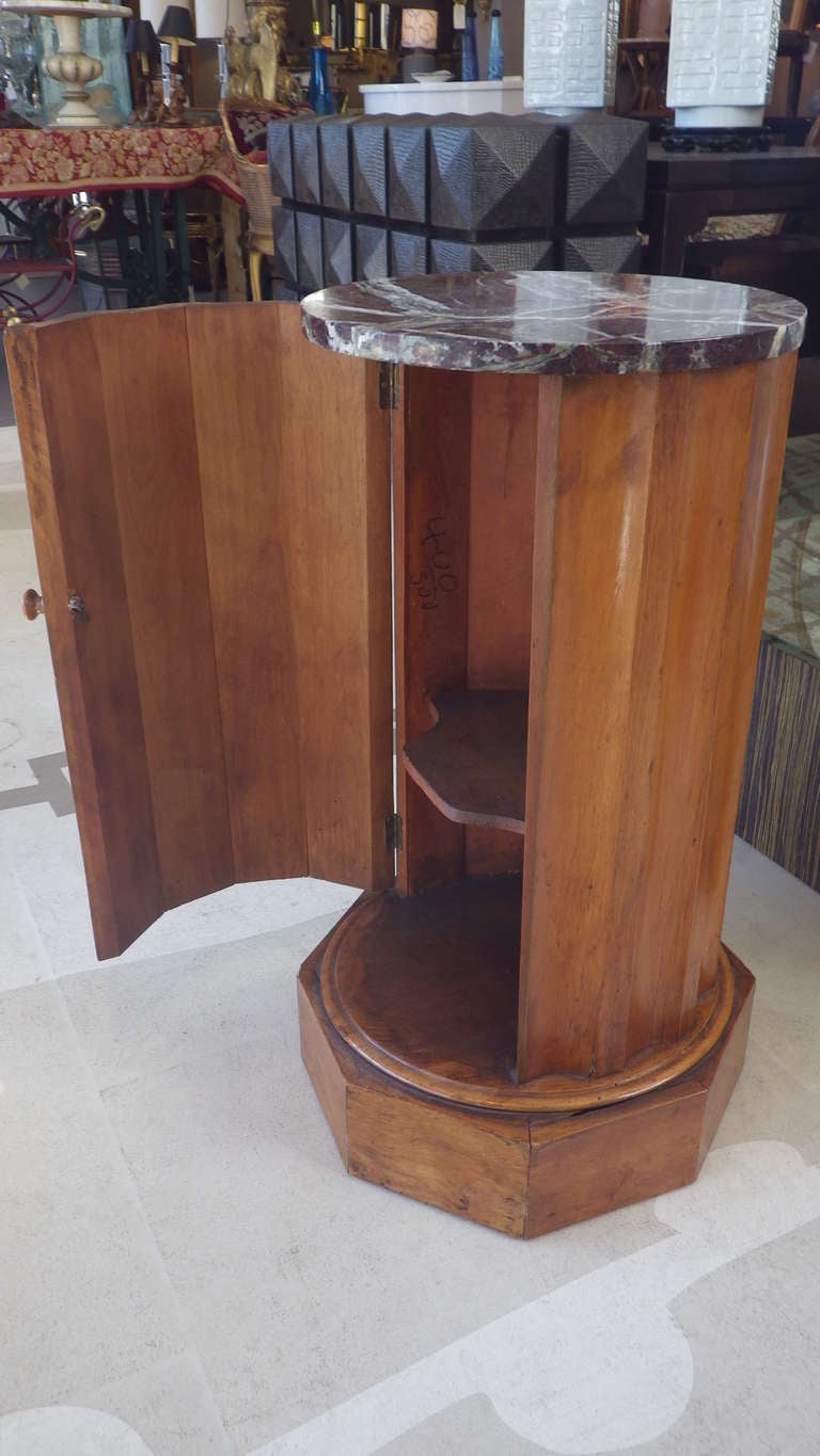 Mid-20th Century Pedestal Base with Marble Top
