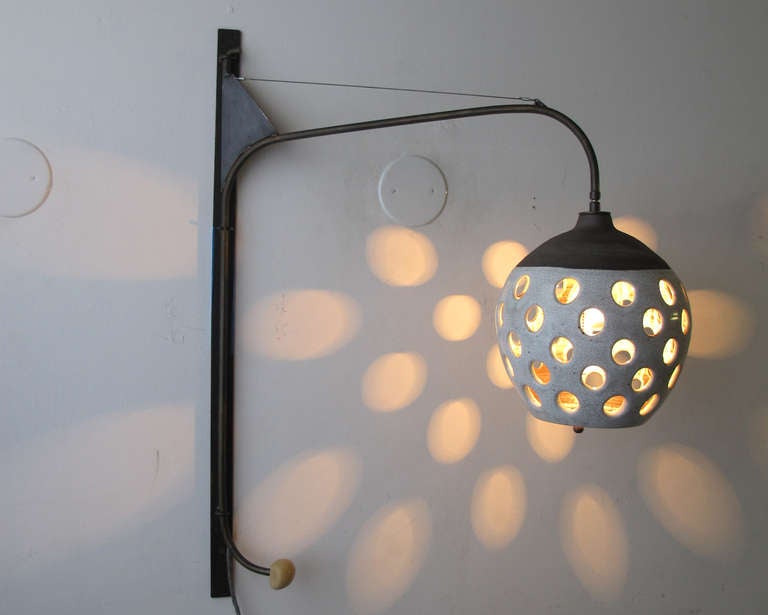 Swing-Arm Wall Lamp by Heather Levine 3