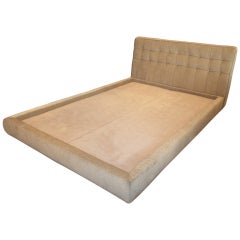 Elegant Upholstered, Full-sized Bed and Headboard