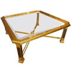 Heavy Brass Cocktail Table by Mastercraft